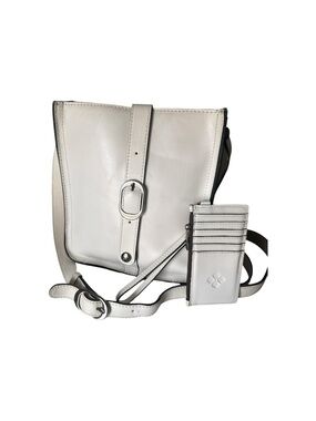 Patricia Nash White Leather Crossbody Bag with Card Holder
